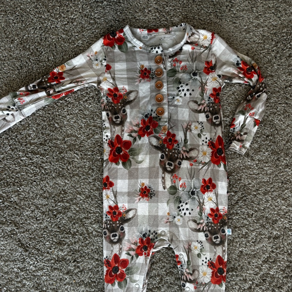 Winnie Posh Peanut Reindeer romper